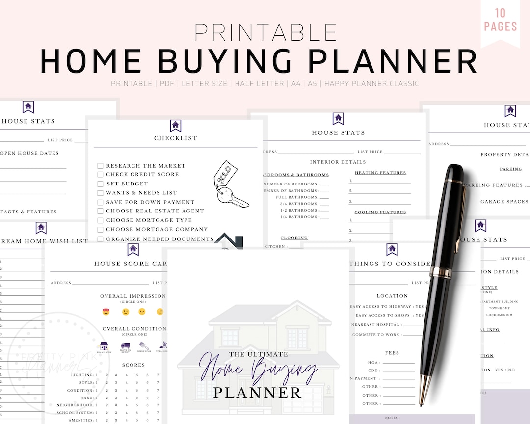 Moving Planning Kit, House Hunting Checklist, Moving Planner ...