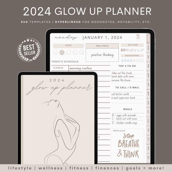 Planificateur Glow Up, Planificateur Glow-Up, Planificateur Lucky
