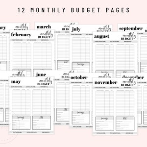 Finance Planner, Printable Financial Journal, Budget Planner Printable, Budget Planner Kit, Budget Binder, Budgeting Planner, Money Planning image 4