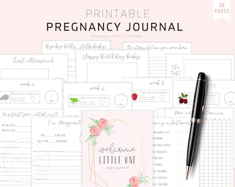 The Ultimate Pregnancy Journal, Printable Pregnancy Journal, Pregnancy Planner, Expecting Mom Kit, Pregnancy Memory Book, Bump to Baby, PDF