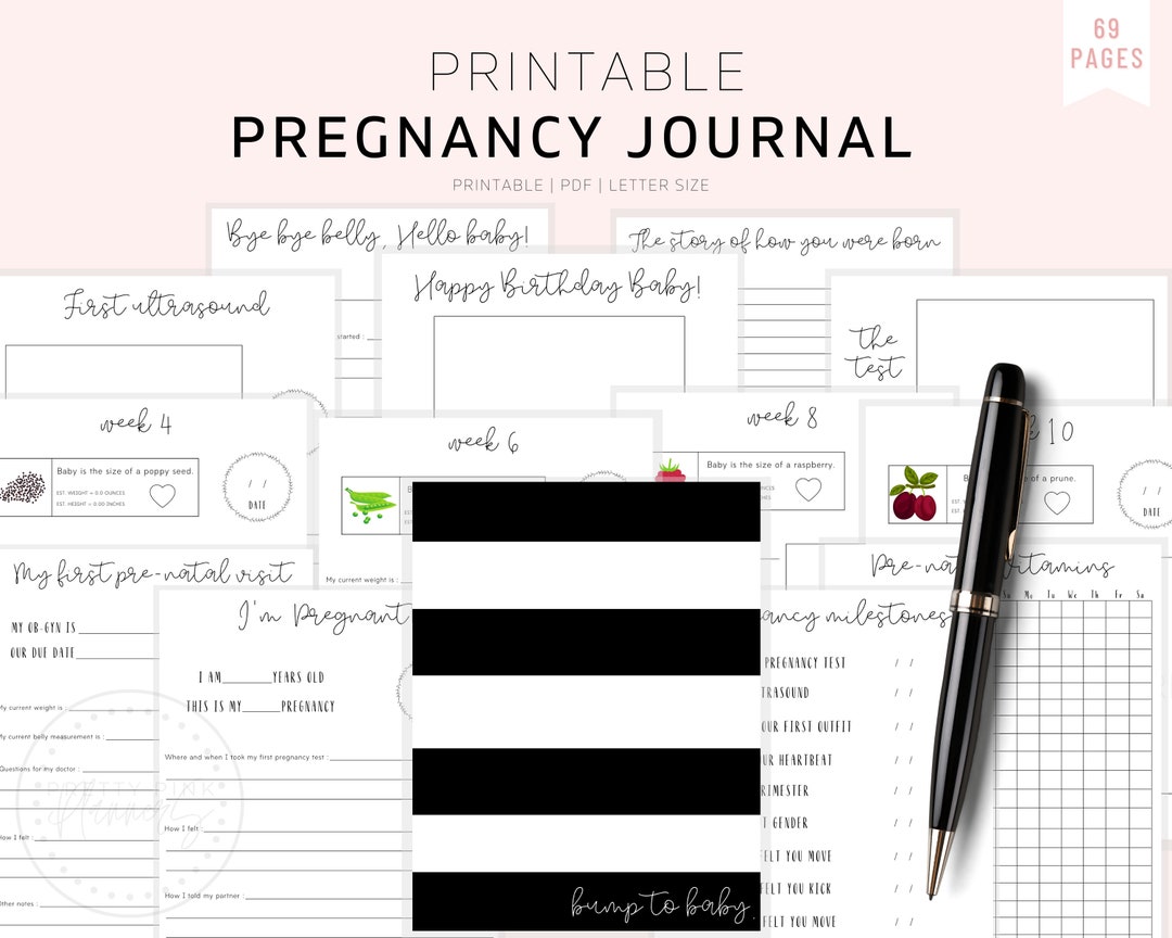 The Ultimate Pregnancy Journal, Printable Pregnancy Journal, Pregnancy
