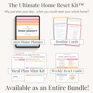 Easy-to-use digital meal planning template designed for home organization and healthy eating