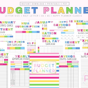Finance Planner, Printable Financial Journal, Budget Planner Printable, Budget Planner Kit, Budget Binder, Budgeting Planner, Money Planning