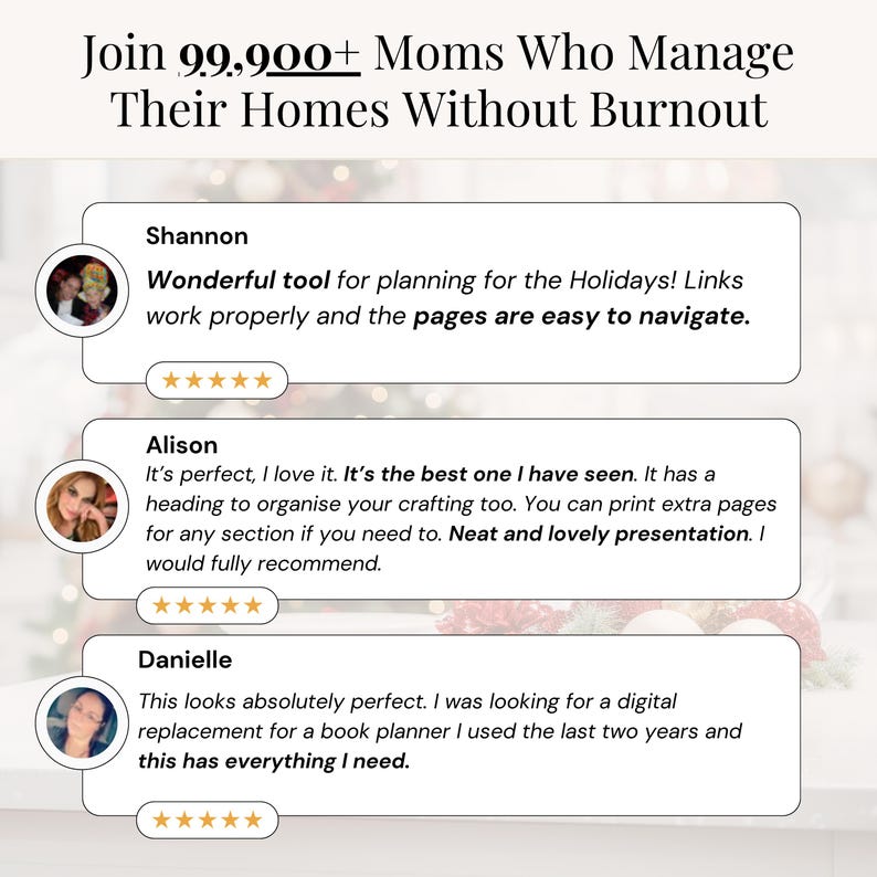 Editable digital planner for Christmas season, tailored to reduce holiday stress and improve festive productivity