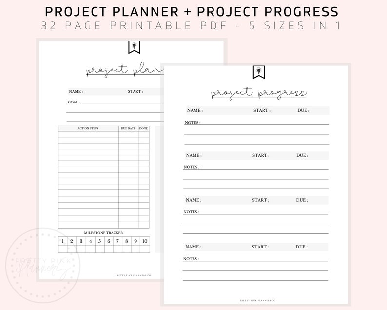 Daily Productivity Planner Life Planner Kit Project Planner - Etsy