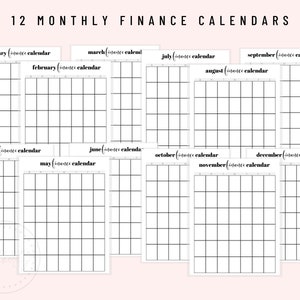 Finance Planner, Printable Financial Journal, Budget Planner Printable, Budget Planner Kit, Budget Binder, Budgeting Planner, Money Planning image 6