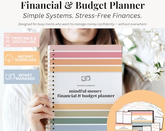 2026 Budget Planer für Mütter Digitaler Haushaltsplaner für alleinerziehende Mütter Home Printable Buchdruck