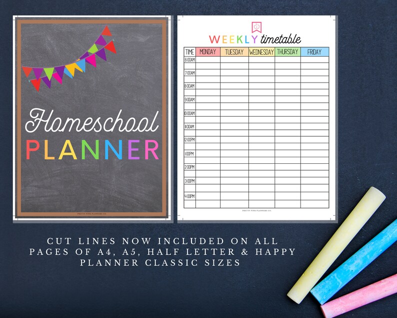 homeschool planner homeschool printable homeschool schedule etsy