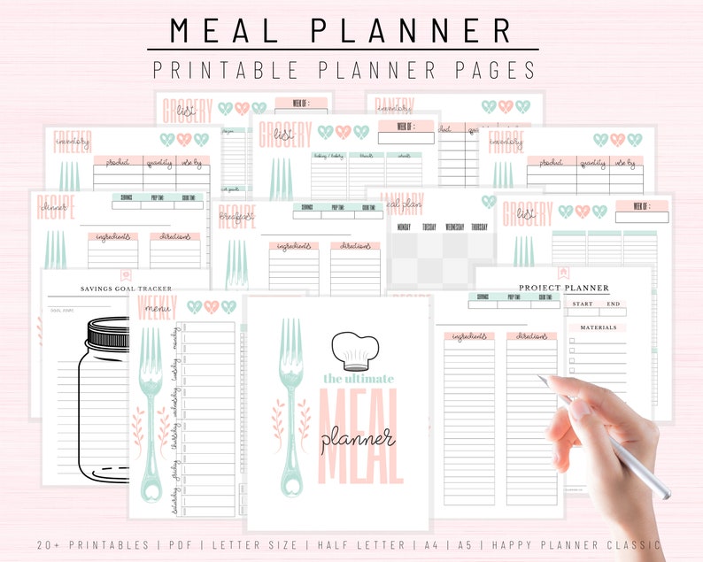 weekly meal planner with grocery list weekly meal planner with grocery list