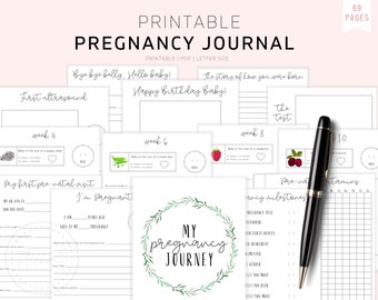 The Ultimate Pregnancy Journal, Printable Pregnancy Journal, Pregnancy Planner, Expecting Mom Kit, Pregnancy Memory Book, Bump to Baby, PDF