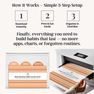 Visual task organizer for ADHD brains featuring digital cards to manage daily, weekly, and monthly habits with ease