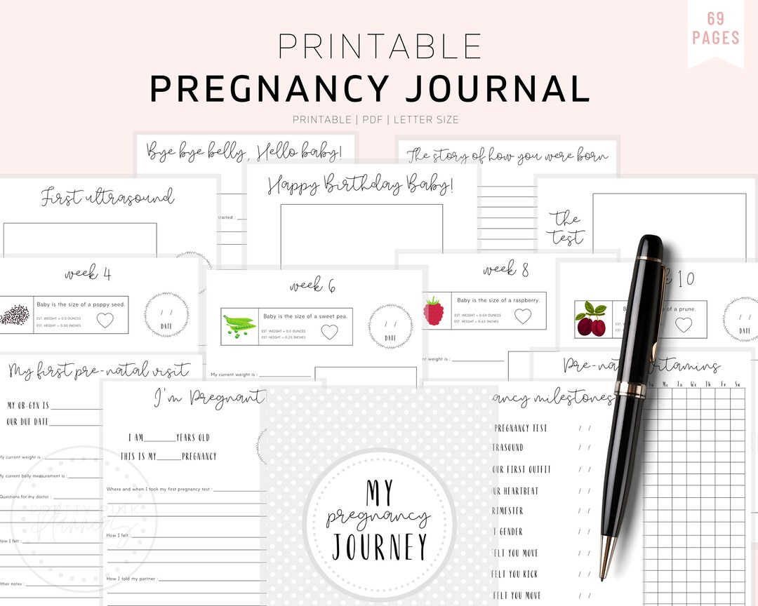 The Ultimate Pregnancy Journal, Printable Pregnancy Journal, Pregnancy ...