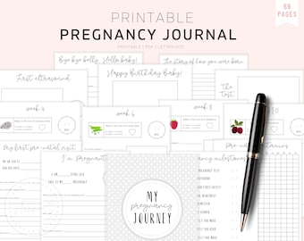 The Ultimate Pregnancy Journal, Printable Pregnancy Journal, Pregnancy Planner, Expecting Mom Kit, Pregnancy Memory Book, Bump to Baby, PDF