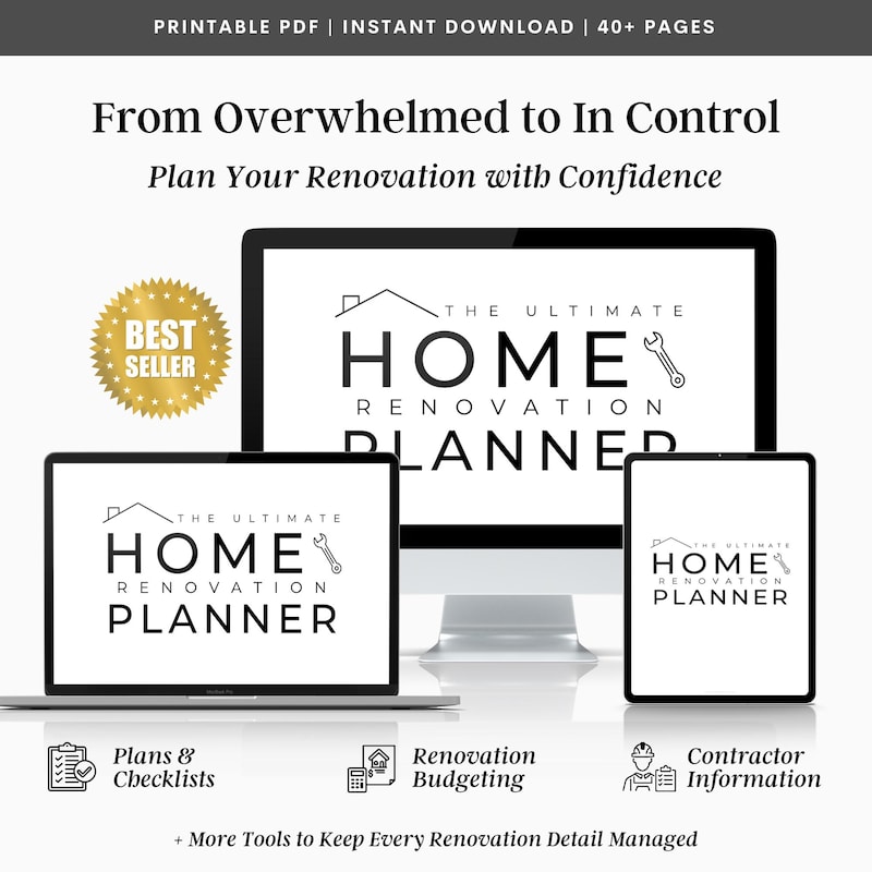 Renovation Planner - Etsy