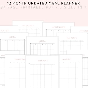 Household Binder, Daily Planner, Printable Planner Pages, Mom Planner Bundle, A5 Planner Inserts, A4, Letter Size, Life Planner, PDF image 4