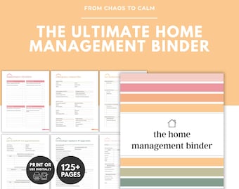 Emergency Preparedness Binder Printable Home Safety Organizer Disaster Plan Kit Digital Family Emergency Binder Life Management Binder PDF