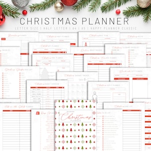 Christmas Planner Printable, Holiday Planner, Gift Budget Planner, Xmas Planner, Christmas Gift List, Christmas Binder, Christmas To Do List