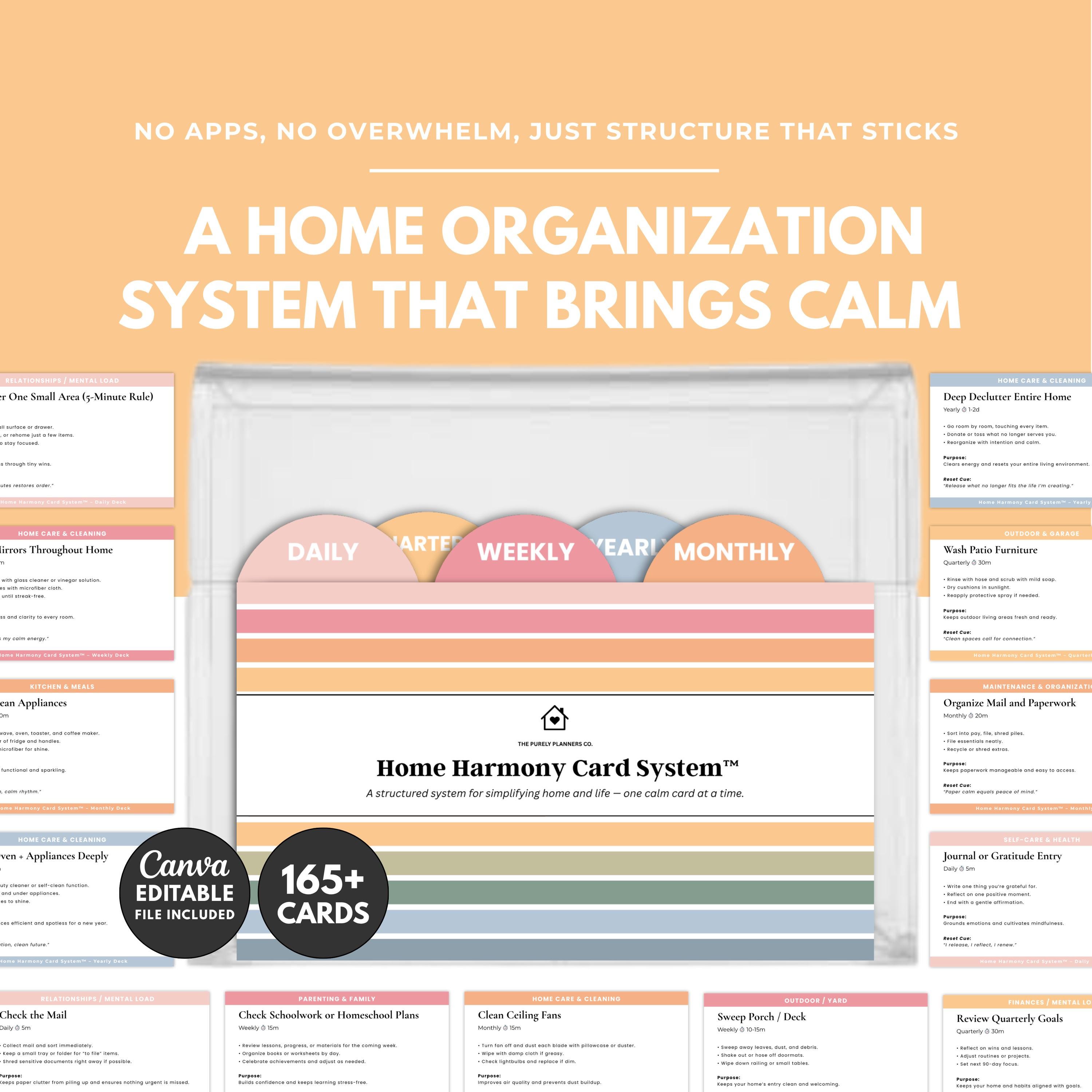 ADHD Home Routine Cards Visual Task System for Neurodivergent Adults ...