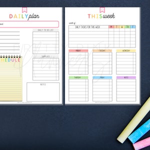 Homeschool Planner, Homeschool Printable, Homeschool Schedule, Homeschool Planner Printable, Homeschool Daily Schedule, Homeschool Preschool image 3