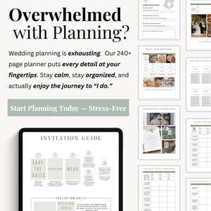 Customizable wedding planning guide shown outdoors, great for organizing vendor details and to-do lists during engagement.