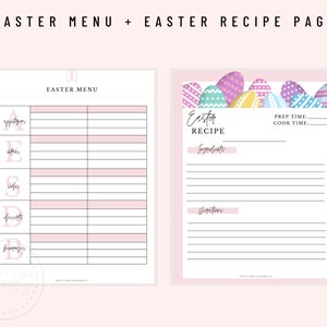 Easter Planner, Spring Planner, Easter Organizer, Easter Printable, Spring Printable, Easter Gifts, Easter Bunny, Holiday Printable image 4