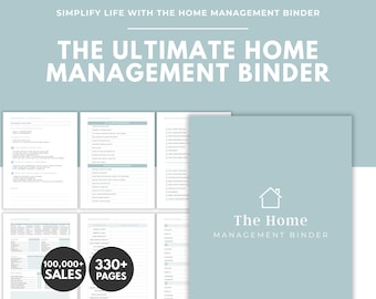 Life Binder, Home Management Binder, Emergency Binder, ADHD Planner Printable, Family Planner, Household Planner, Cleaning Schedule