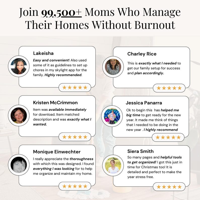 All-in-one planner for moms to organize family, home, and personal life from one printable kit