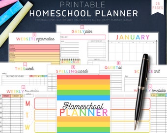 Homeschool Planner, Homeschool Printable, Homeschool Schedule, Homeschool Planner Printable, Homeschool Daily Schedule, Homeschool Preschool