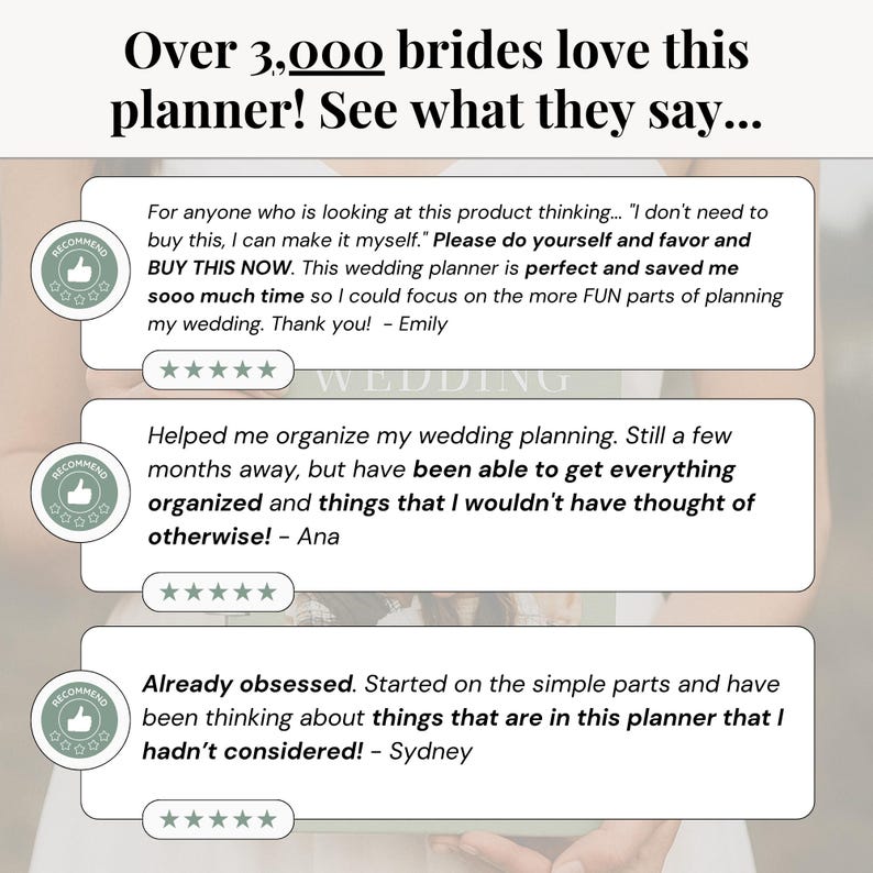 Digital bridal planning book designed in Canva, helps track every detail from engagement to I Do.