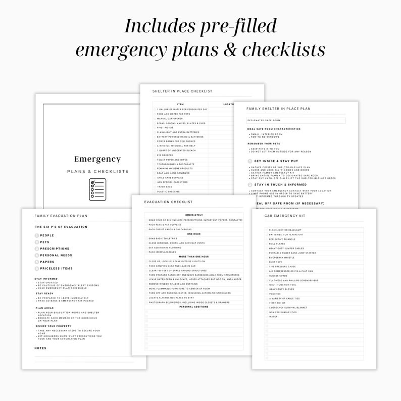 Just In Case Binder, Just In Case Emergency Binder, Just In Case Printable, Just In Case Planner, In Case Of Emergency Binder Printable image 2