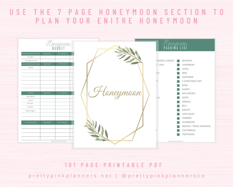 Wedding Planner Printable, Printable Wedding Planner Kit, Wedding Binder Template, Wedding Planning Book, Wedding Planner Organizer image 9