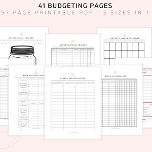 Household Binder, Daily Planner, Printable Planner Pages, Mom Planner Bundle, A5 Planner Inserts, A4, Letter Size, Life Planner, PDF image 6