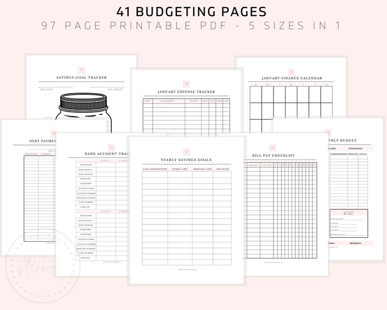 Household Binder, Daily Planner, Printable Planner Pages, Mom Planner Bundle, A5 Planner Inserts, A4, Letter Size, Life Planner, PDF image 6