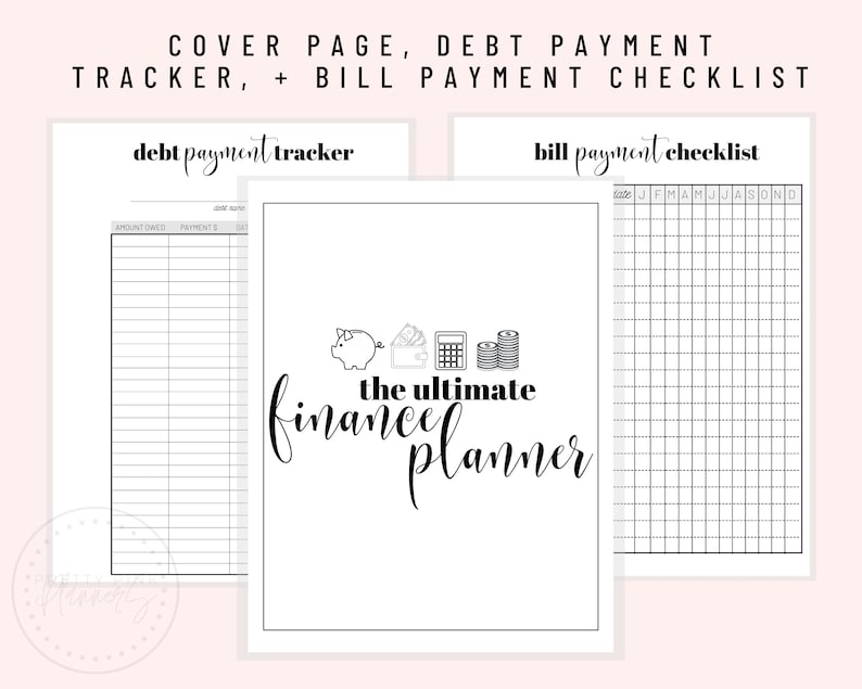 Finance Planner, Printable Financial Journal, Budget Planner Printable, Budget Planner Kit, Budget Binder, Budgeting Planner, Money Planning image 2