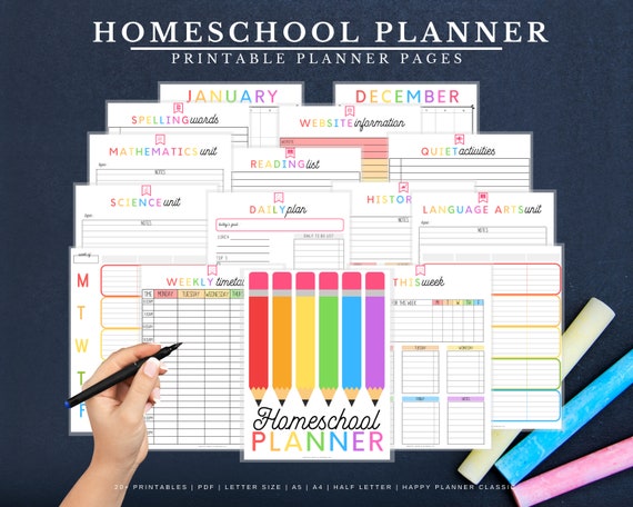 Homeschool Planner Homeschool Printable Homeschool Schedule