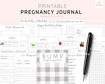 The Ultimate Pregnancy Journal, Printable Pregnancy Journal, Pregnancy Planner, Expecting Mom Kit, Pregnancy Memory Book, Bump to Baby, PDF