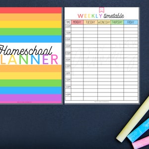 Homeschool Planner, Homeschool Printable, Homeschool Schedule, Homeschool Planner Printable, Homeschool Daily Schedule, Homeschool Preschool image 2