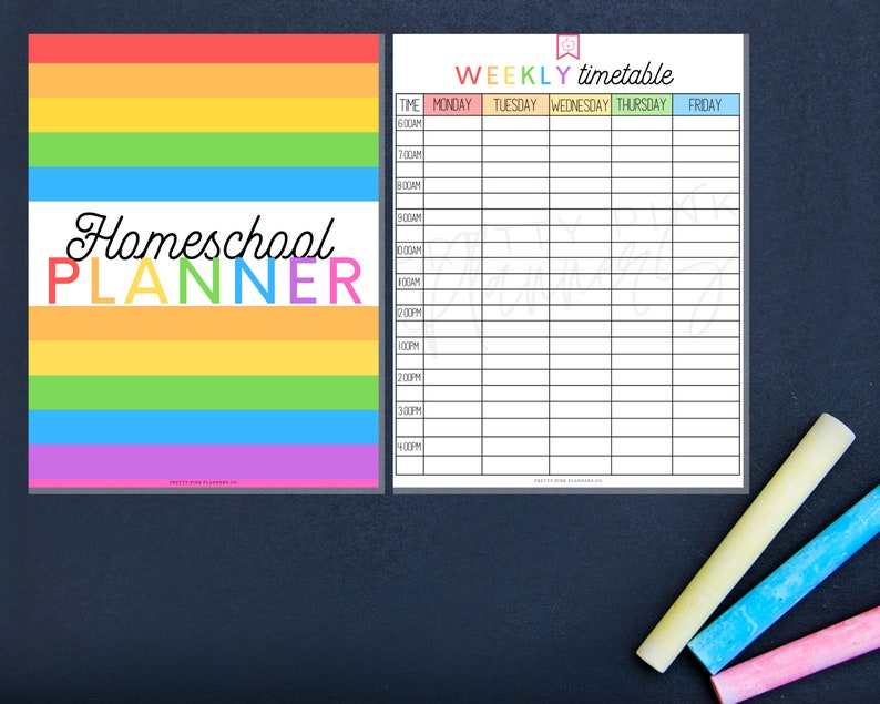 Homeschool Planner, Homeschool Printable, Homeschool Schedule, Homeschool Planner Printable, Homeschool Daily Schedule, Homeschool Preschool image 2