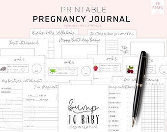 The Ultimate Pregnancy Journal, Printable Pregnancy Journal, Pregnancy Planner, Expecting Mom Kit, Pregnancy Memory Book, Bump to Baby, PDF