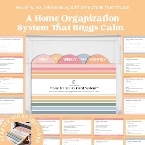 Printable Routine Card Deck for Moms and Caregivers Mental Load Organizer for Daily Weekly Household Tasks Overwhelmed Home Support