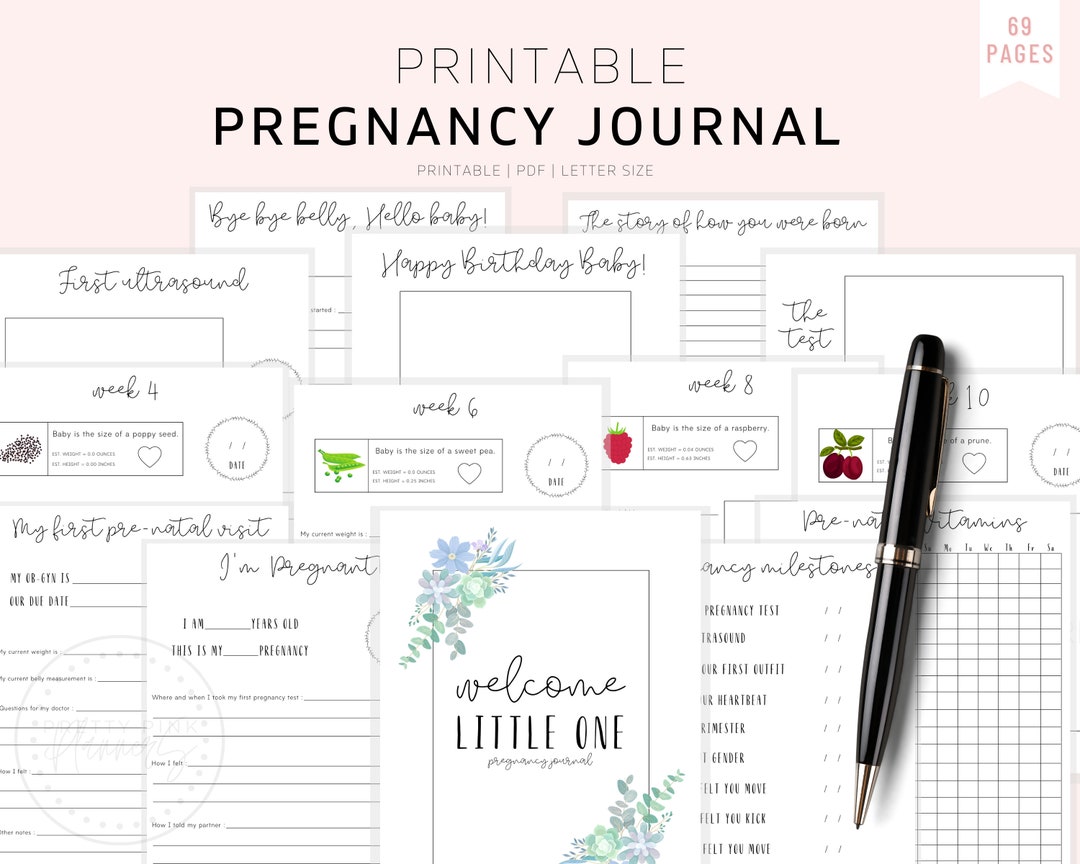 The Ultimate Pregnancy Journal, Printable Pregnancy Journal, Pregnancy ...