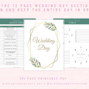 Wedding Planner Printable, Printable Wedding Planner Kit, Wedding Binder Template, Wedding Planning Book, Wedding Planner Organizer image 8
