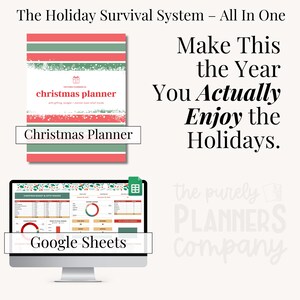 Beautifully designed Christmas planner with activities, baking schedule, and party pages for magical holiday moments