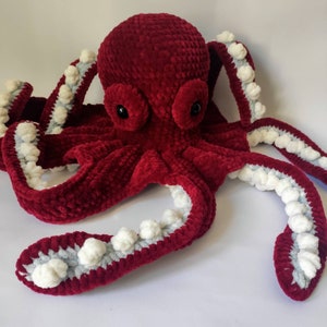 Sea life plush toys Big octopus plush Jellyfish crochet