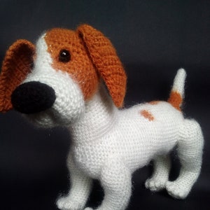 Realistic dog plush Jack Russell Terrier dog toys Stuffed animals Crochet toy