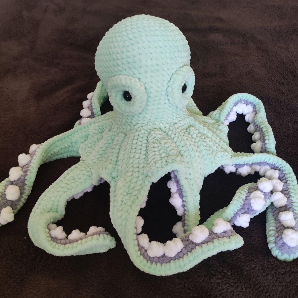 Sea Life Plush Toys Big Octopus Plush Jellyfish Crochet Etsy