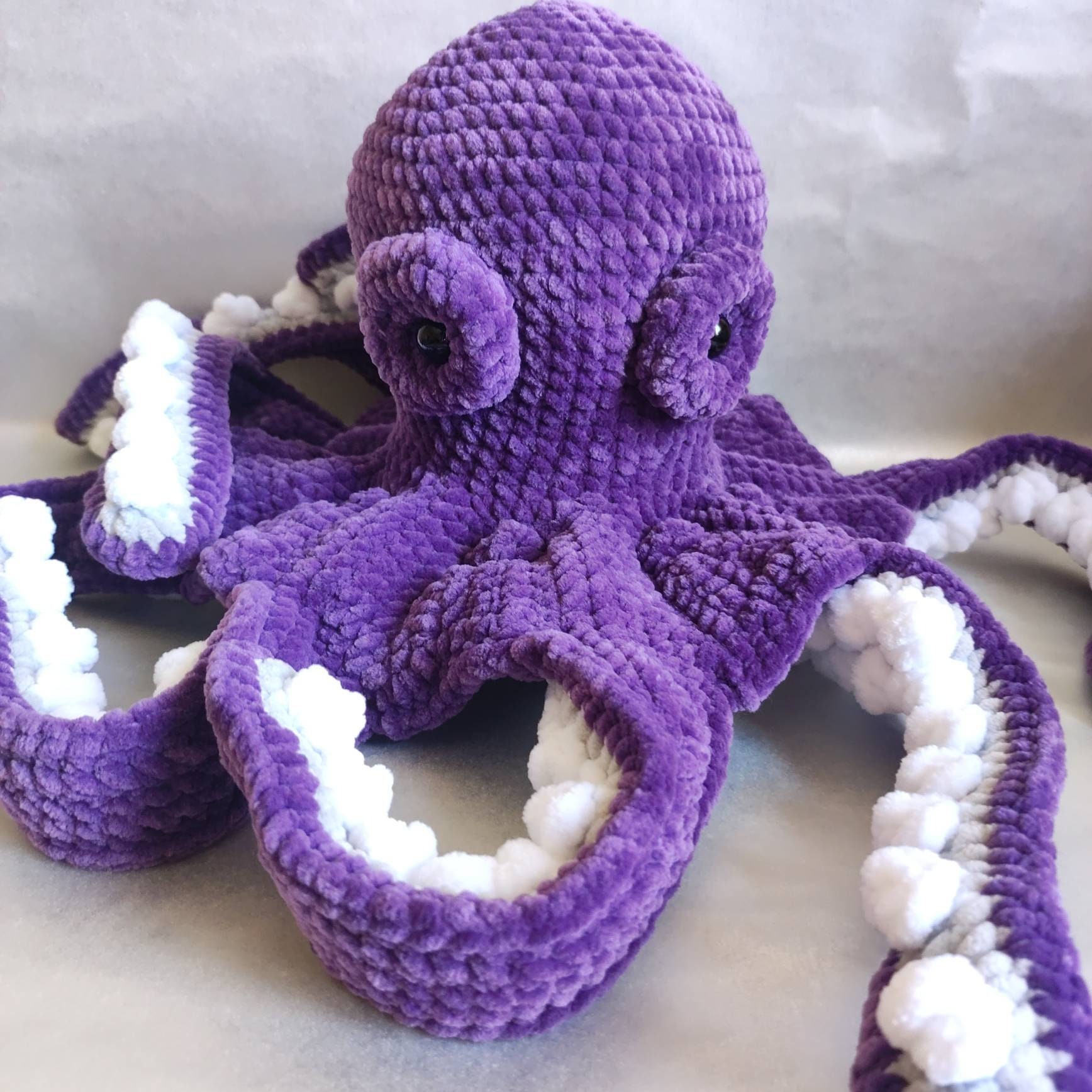 Sea Life Plush Toys Big Octopus Plush Jellyfish Crochet Etsy UK
