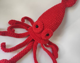 Squid crochet Aquatic stuff animal Sea life plush toys