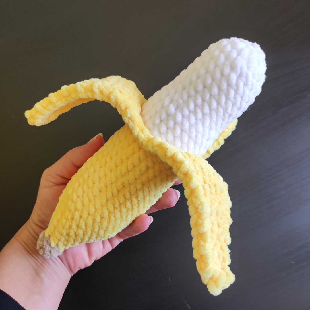 Toddler Food Toys Crochet Banana Plush Toy Amigurumi Fruits Etsy