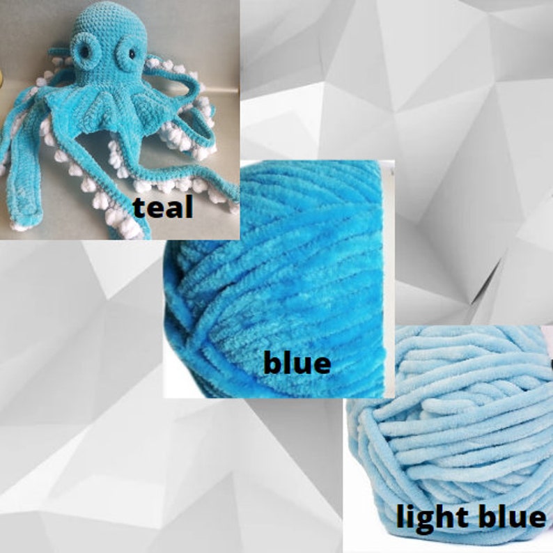 Sea Life Plush Toys Big Octopus Plush Jellyfish Crochet Etsy